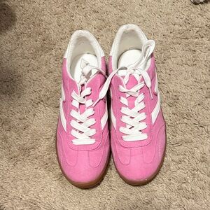 Madden Girl Pink and White Sneakers